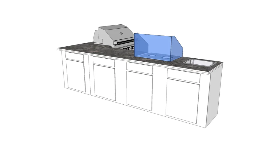 Outdoor Kitchen, Backyard