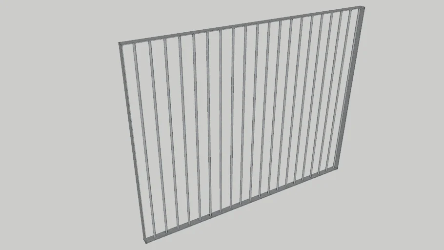 Metal Rod Fence Panel