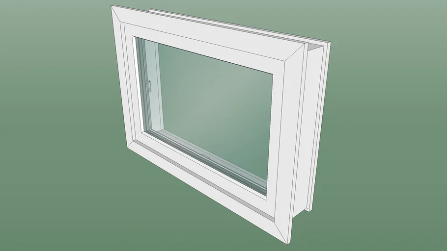 Detailed Window with Triple Glazing and Multiple Opening Posibilities ...