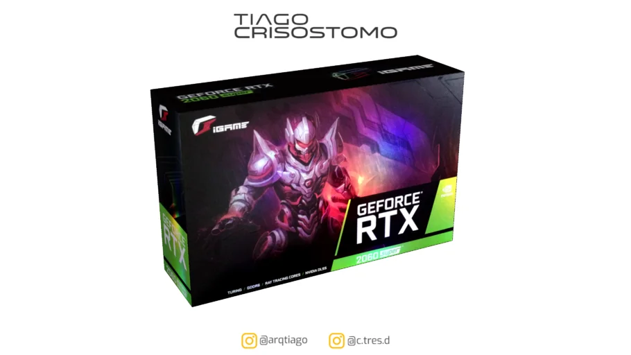 Caixa da Placa RTX - Decoração Gamer