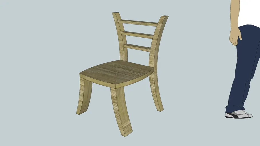 Chair with curvy legs