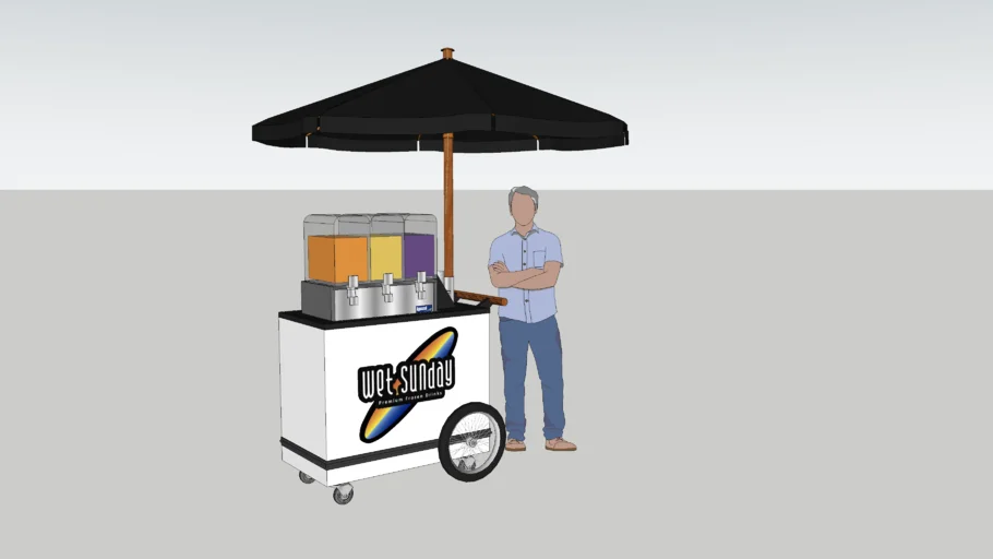 STAND WETSUNDAY PREMIUM FROZEN DRINK CARPA NEGRA