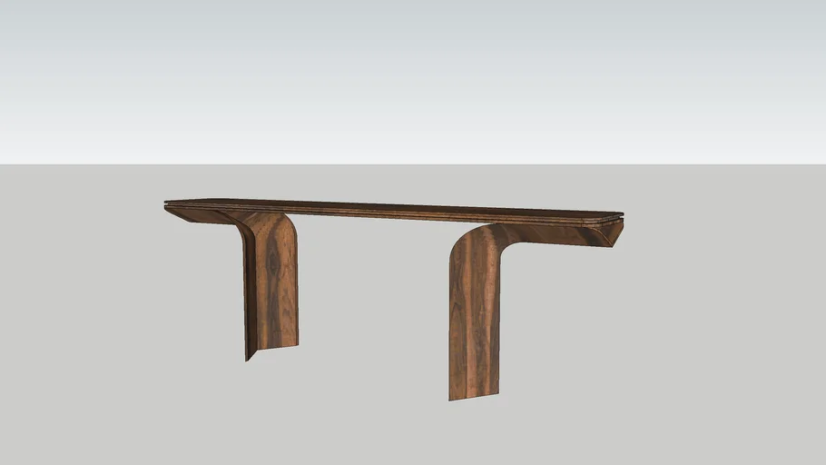 Wooden Organic Console Table