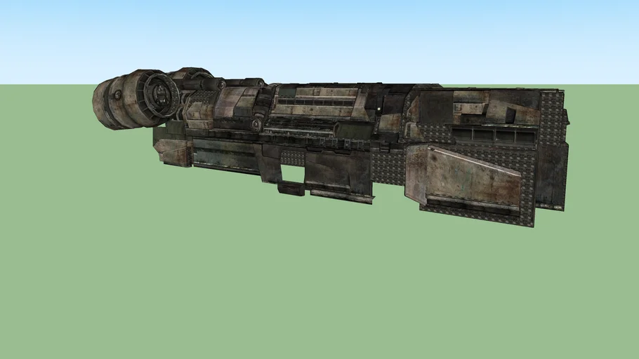 destroyed old CR25 troop carrier