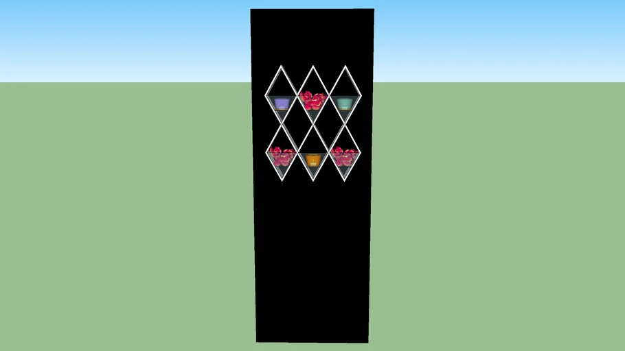 Diamond barhroom shelf