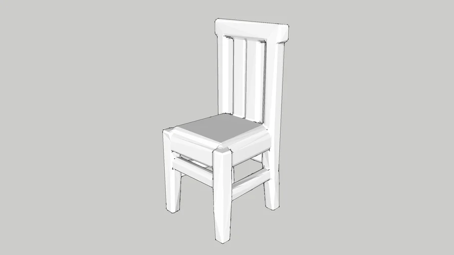 Furniture – Classic Chair – 1/50 – White