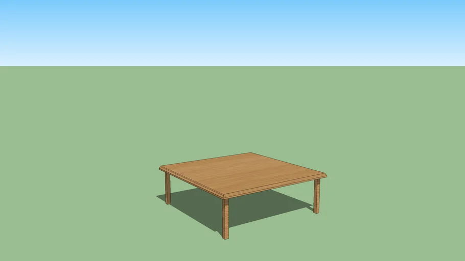 Simple wood table
