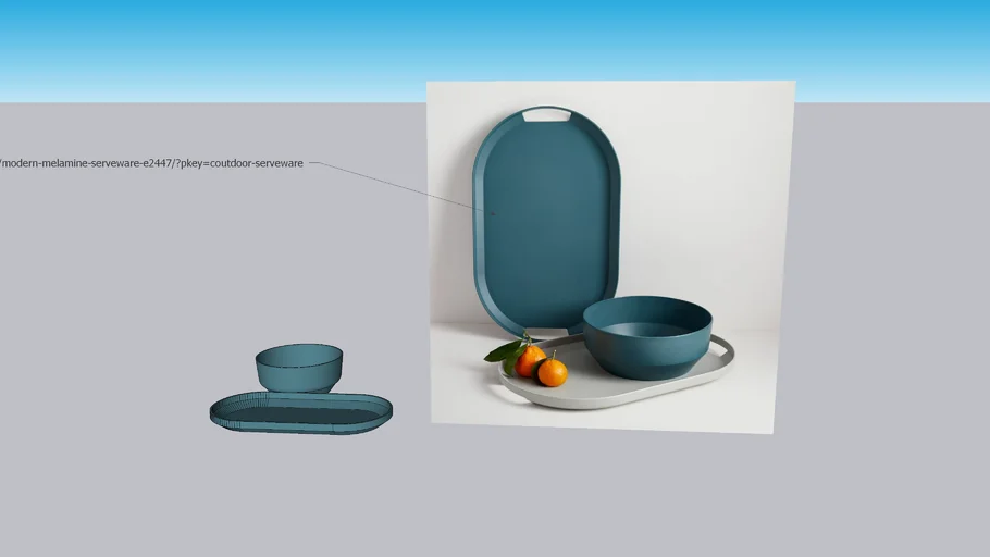 WEST ELM - Modern Melamine Serveware