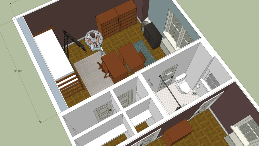 Quad Dorm at Auburn University. Broun Hall.