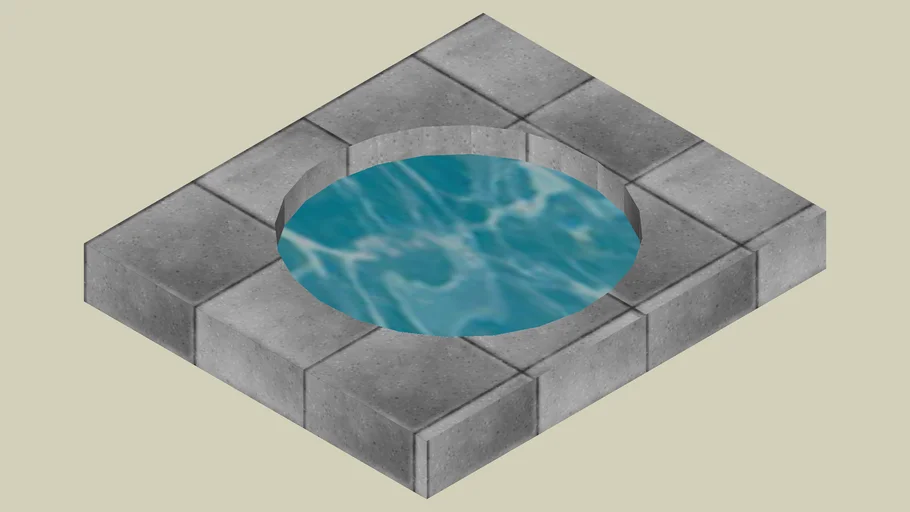 Lizart's Stone Tile with Pool