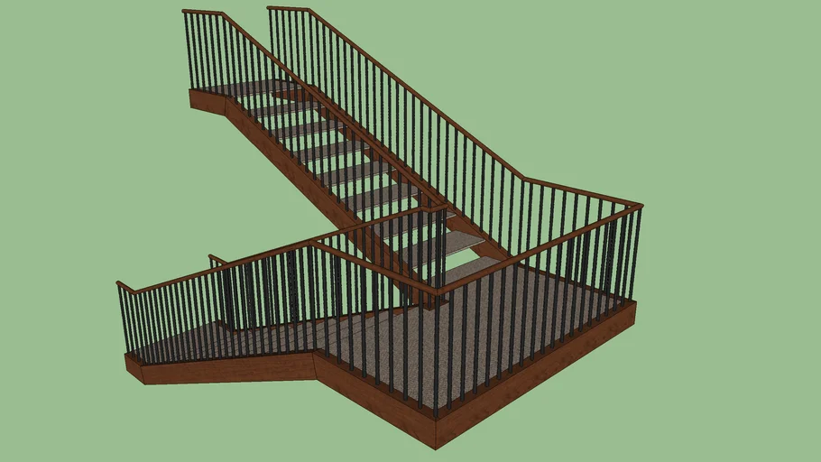 Stair case 16 tread U