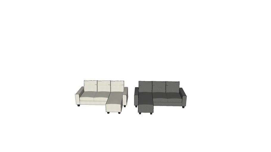 IKEA BOLLSTANÄS sofa series, beige and grey