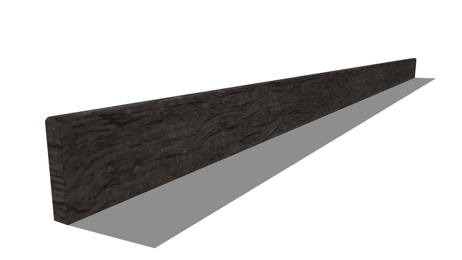 Weathered Oak Embered Millboard Bullnose