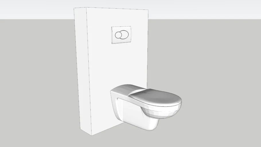 WC suspendu cuvvette rallongée