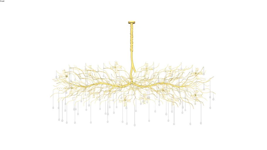PENDENTE ORQUÍDEA - (ONDULADO) - 1,70M x 70CM L x 80H