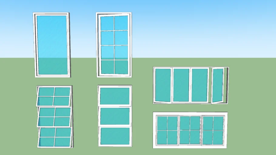 PACK DE 6 VENTANAS MODERNAS