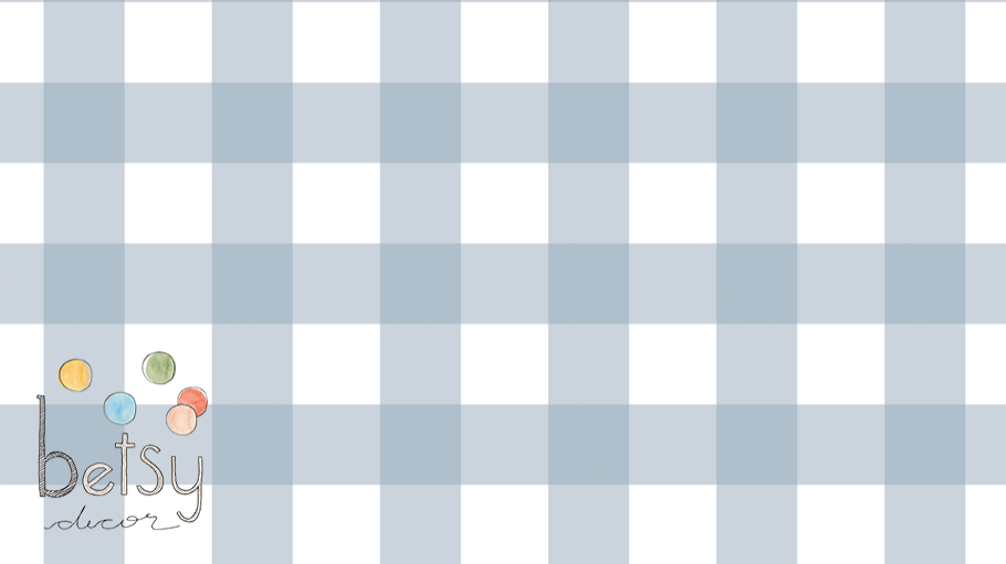 Maxi Xadrez Azul Vintage Papel de Parede - Betsy Decor