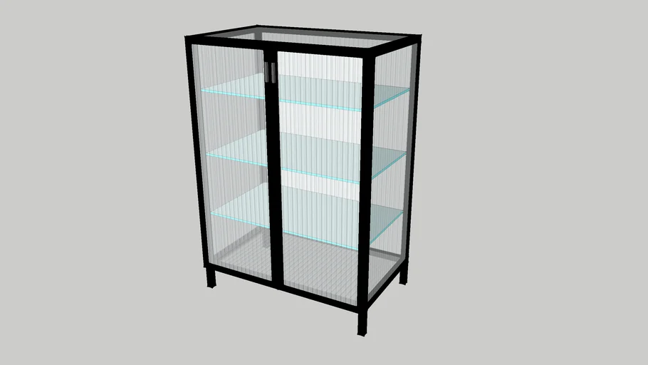 CB2 Odean Small Glass Cabinet