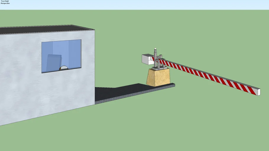End of road. Highway's barrier.
