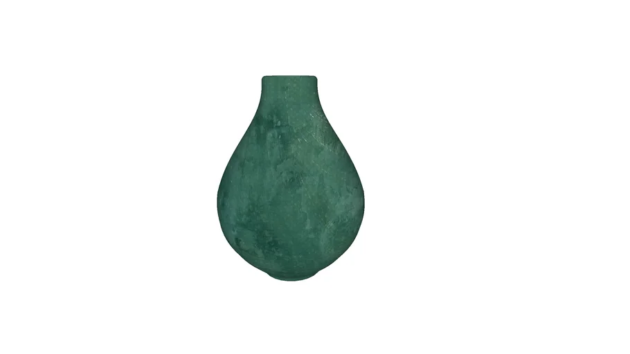 Ceramic Vase Green Grunge