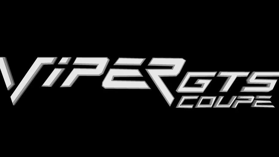 3D Viper GTS Coupe Logo