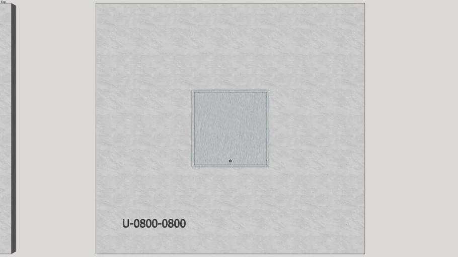 Gorter wandluik U 800 x 800 mm universeel