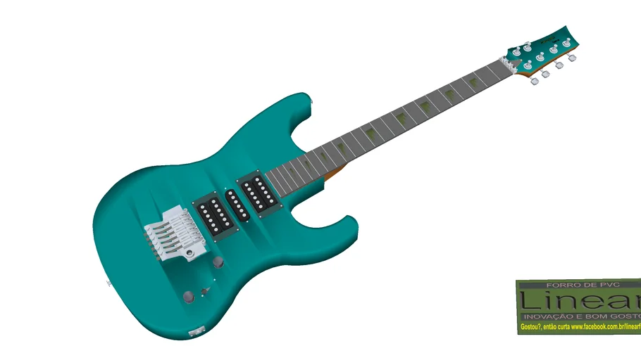 Guitarra Linear forro PVC