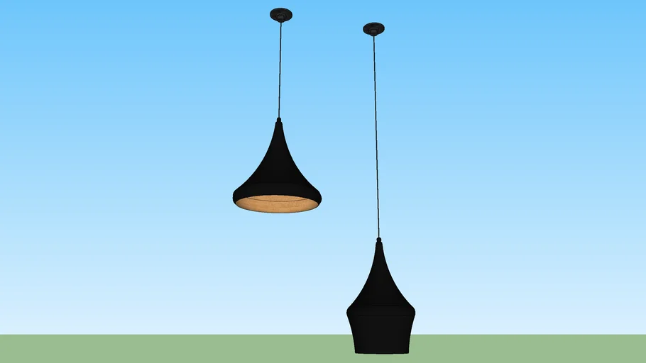 Pendentes preto com interior cobre - Leroy Merlin