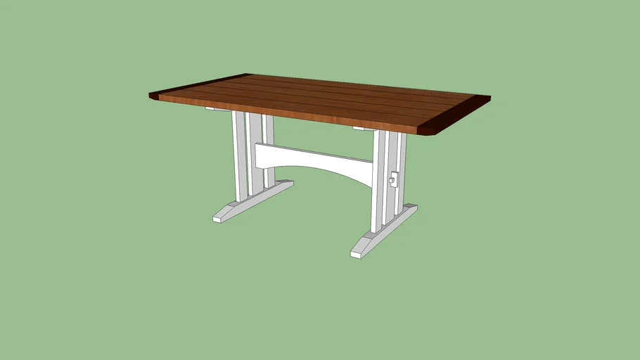 Tressle dining table