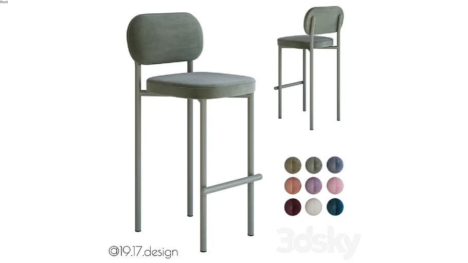 Toptynych Bar Stool 3DSKY