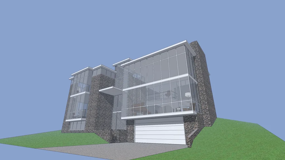 A modernism architecture, by Ludwig Mies van der Rohe