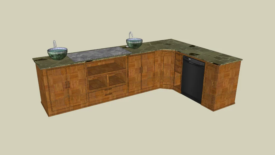 Small Kitchen with Dishwasher