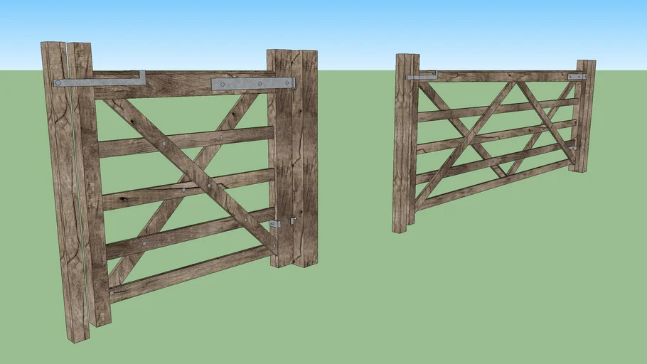 GATE WOOD SINGLE AND DOUBLE