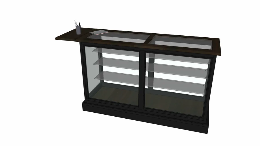 Antique General Store Display Case