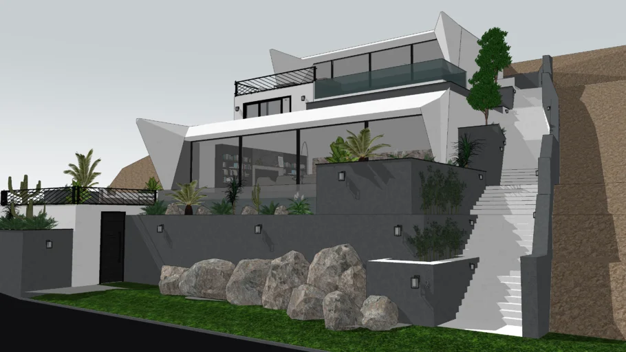 luxury House on hill