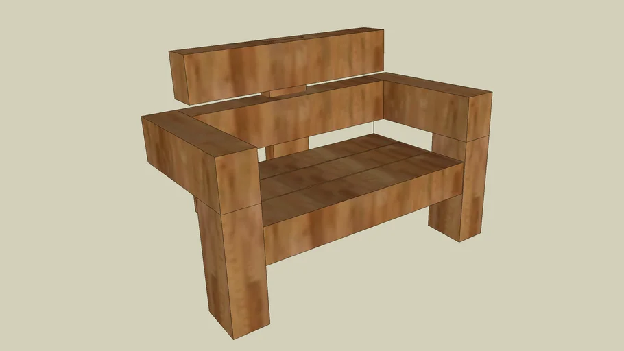 Railroad Tie Bench