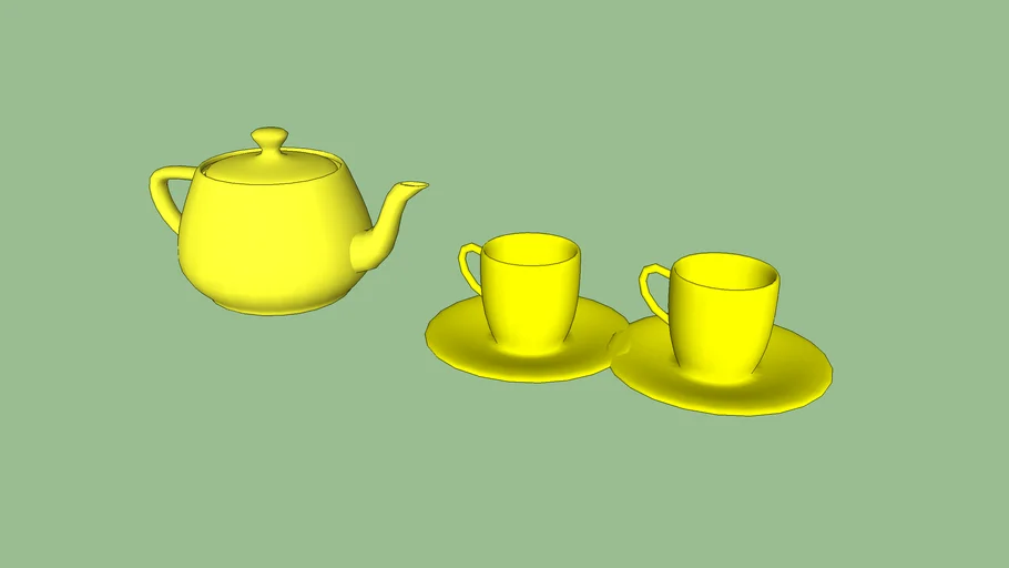Tea pot ,Cup and Saucer Set