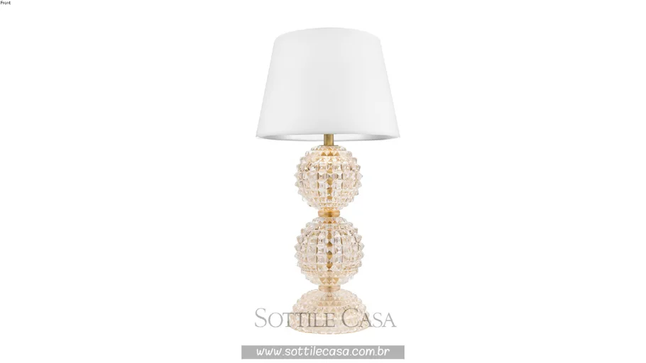 Abajur Di Murano Mallorca C Ouro