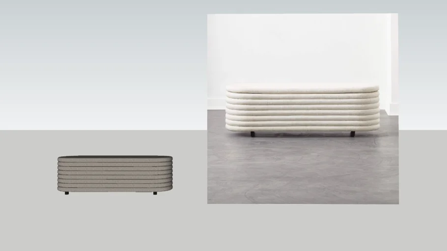 CB2 - RIALTO IVORY STORAGE BENCH