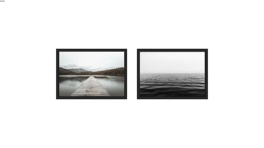 Quadro Infinty e Pier do Lago