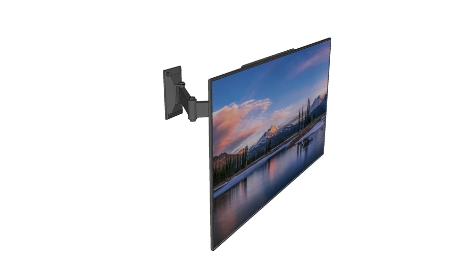 Tv avec support mural salon