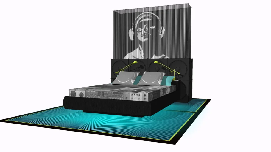 Ghost DJ King Size Bed