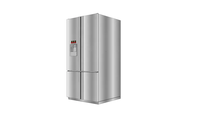 Fridge freezer double door fridge stainless steel