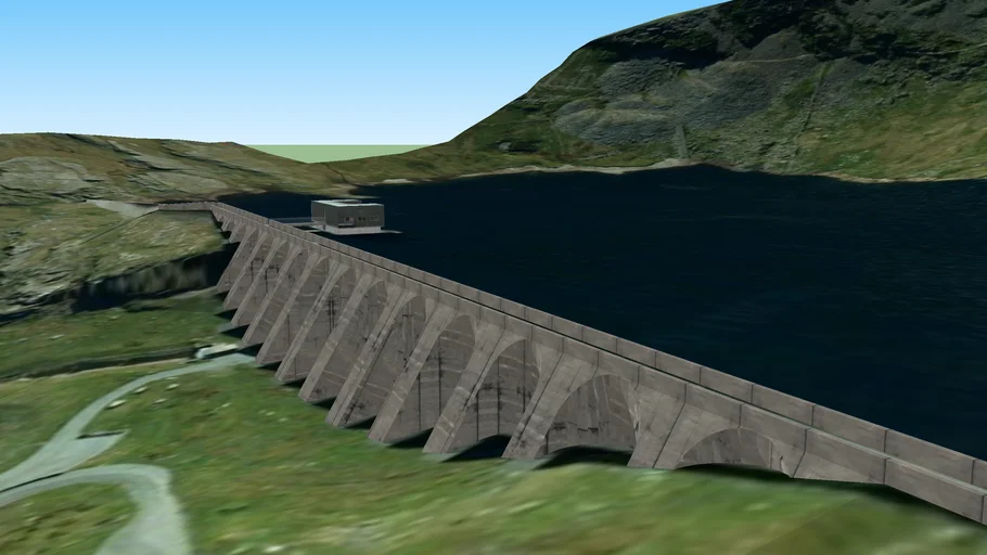 Llyn Stwlan Dam, Gwynedd, North Wales