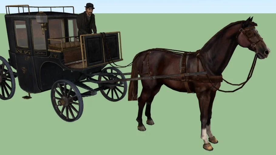 Carriage with carriage driver