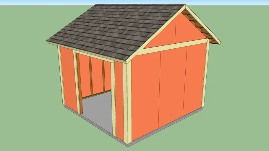 12x12 Shed walls 24" on center