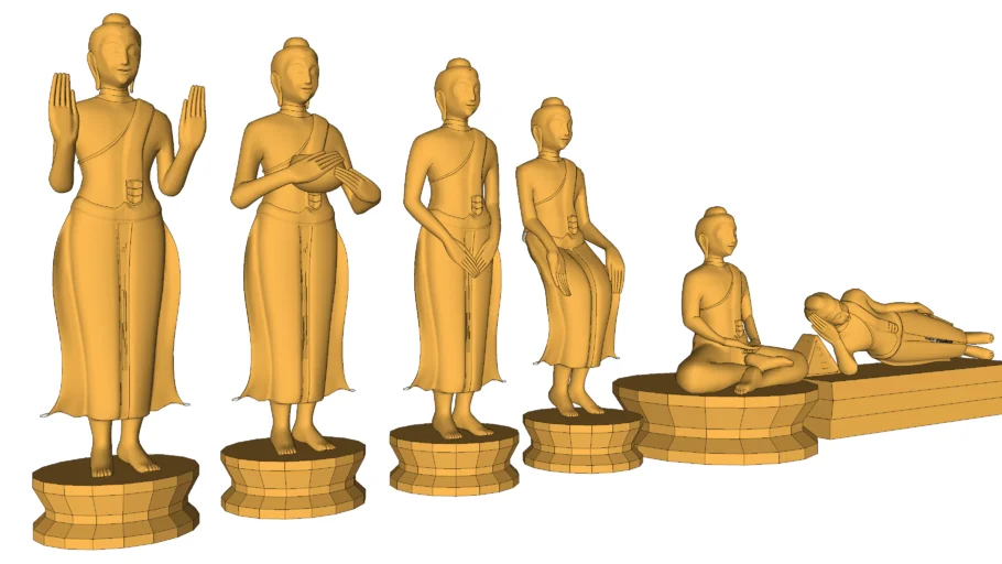 3D Buddha Statue