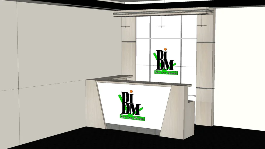 backdrop and recepsionist
