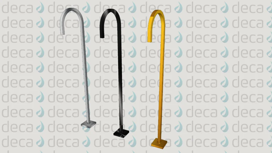 TORNEIRA DE PISO CURVA TUBE- Código 1199.C.TUB.PSO