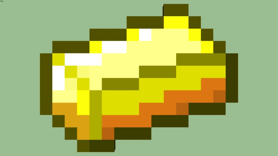 Minecraft Gold Ingot by Zapperier
